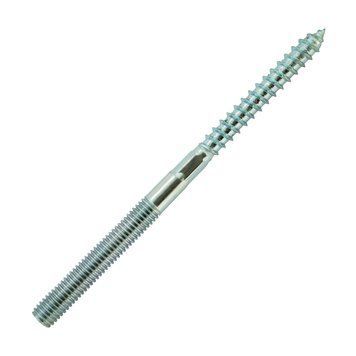 Шпилька сантехнічна 8x200 мм, двохрізьбова дерево-метал, комбінований гвинт-шуруп (1шт.) id_20078 фото